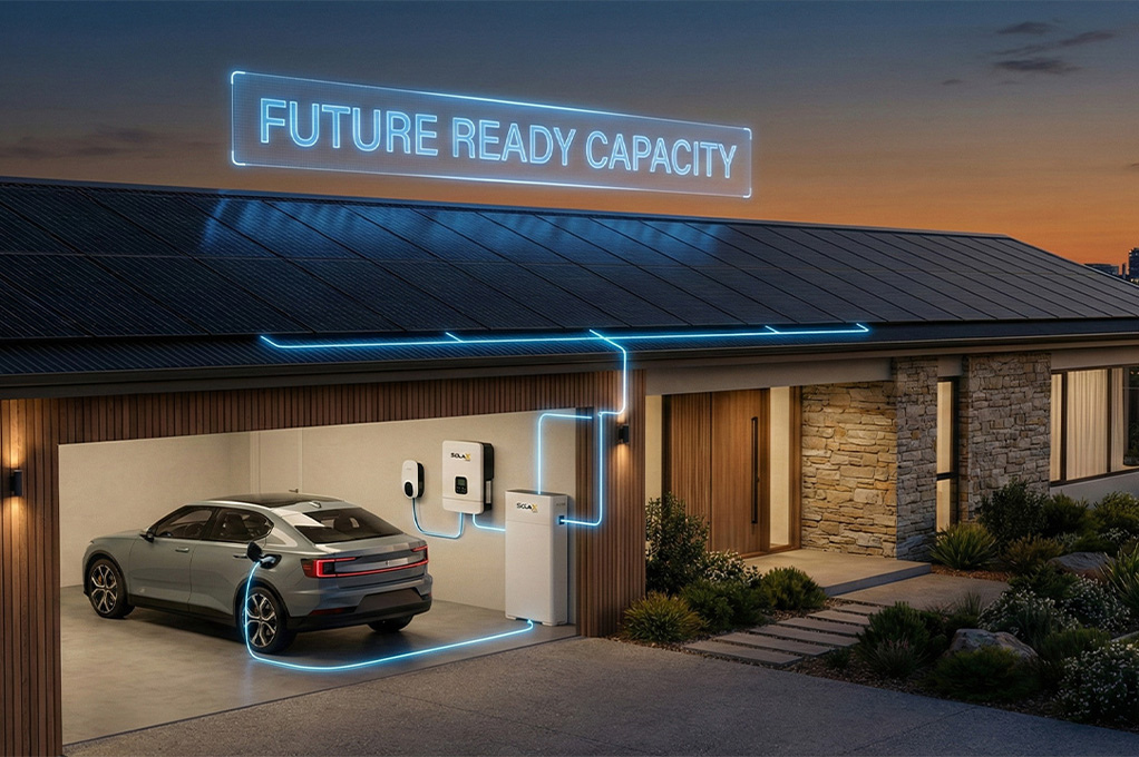 Choosing a future-proof solar system size for home energy.
