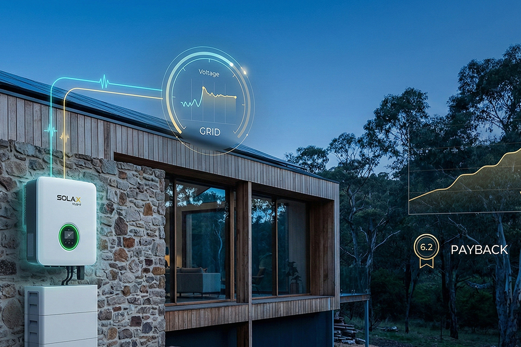 SolaX hybrid system with a Matebox pre-wired cabinet for a clean regional Victoria installation.