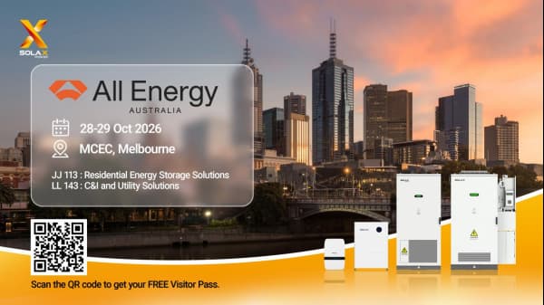 SolaX at All Energy Australia 2026 in Melbourne