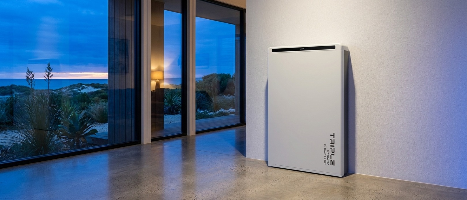 SolaX hybrid inverter and Triple Power battery system connected to a community energy network VPP.