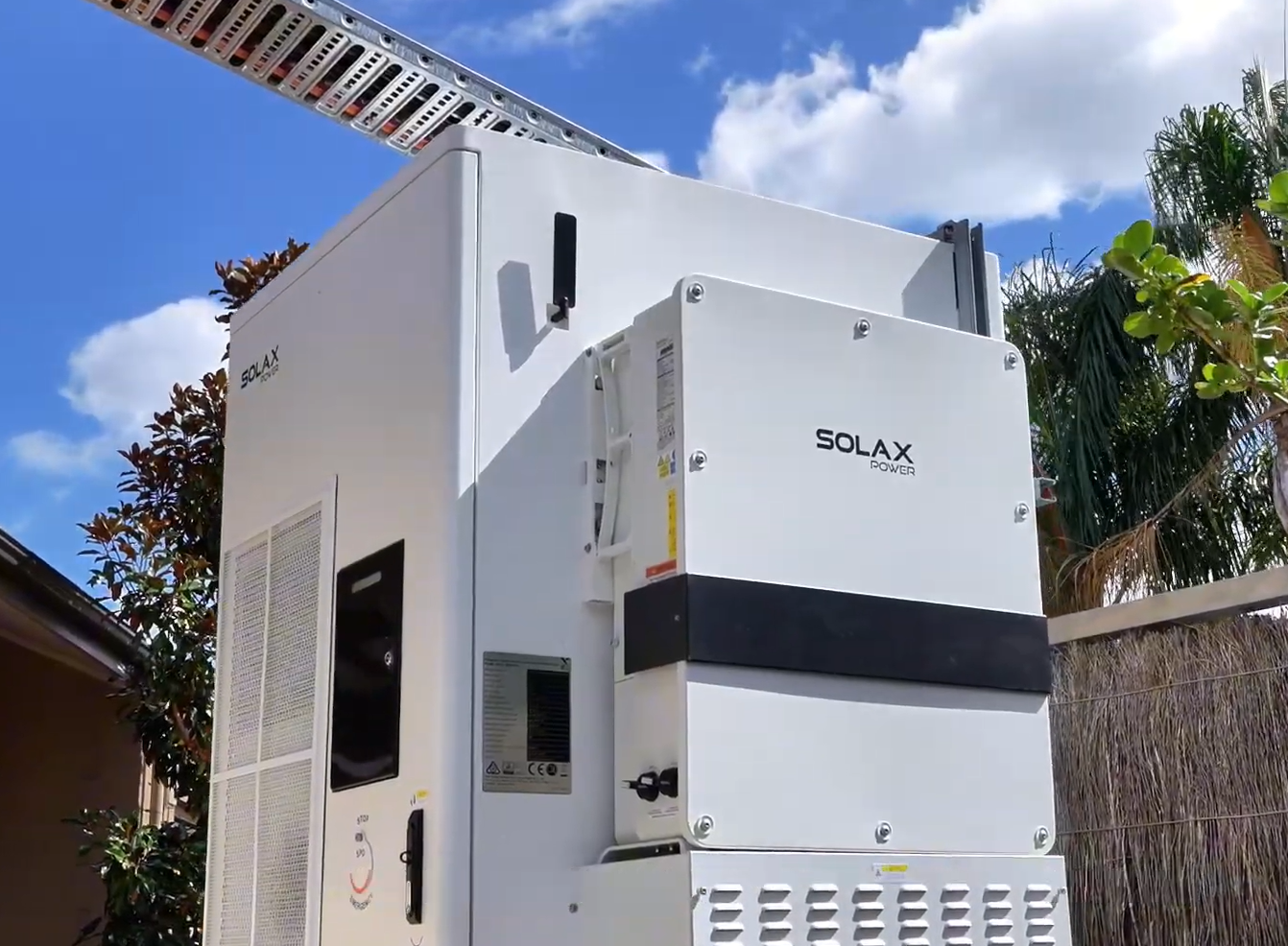 SolaX AELIO 100 kWh all-in-one energy storage system at Woodbridge Retirement Village