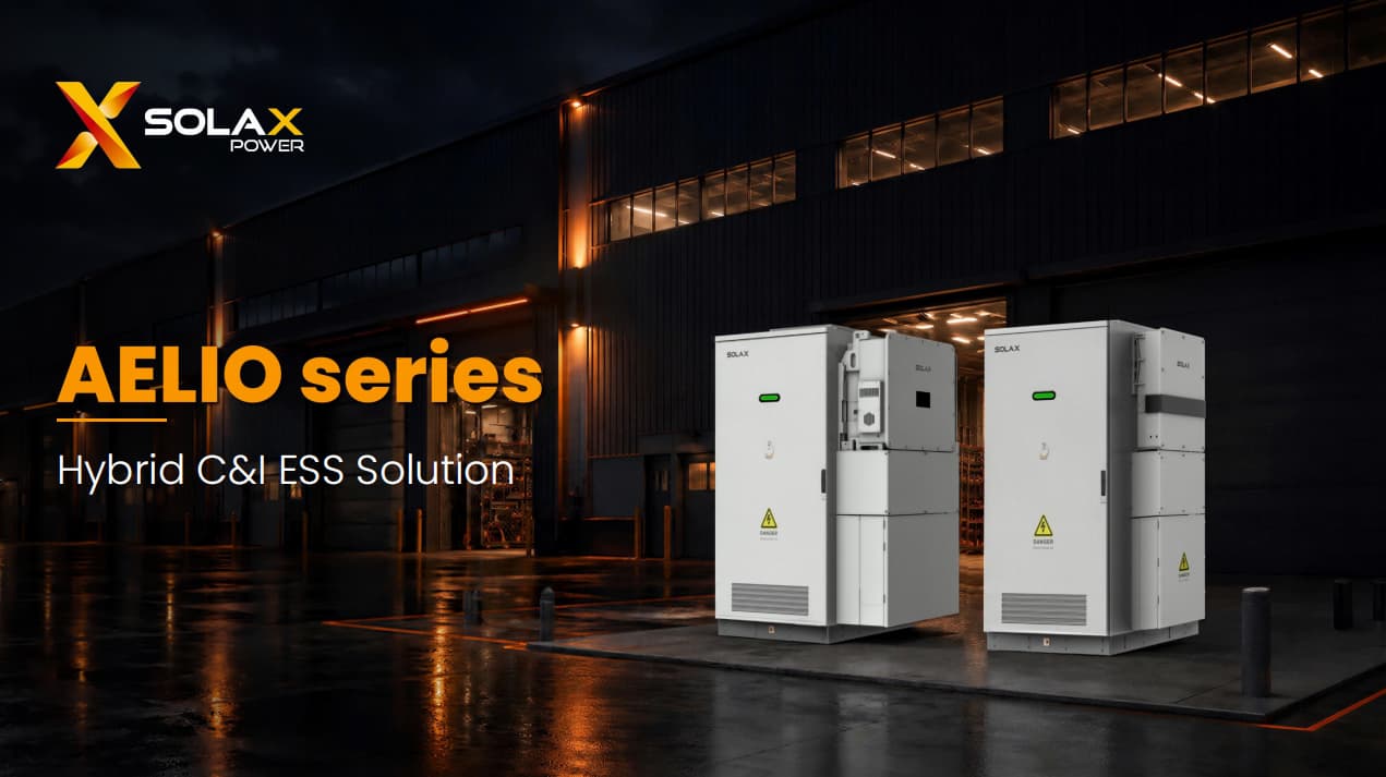 SolaX AELIO Series hybrid C&I energy storage system
